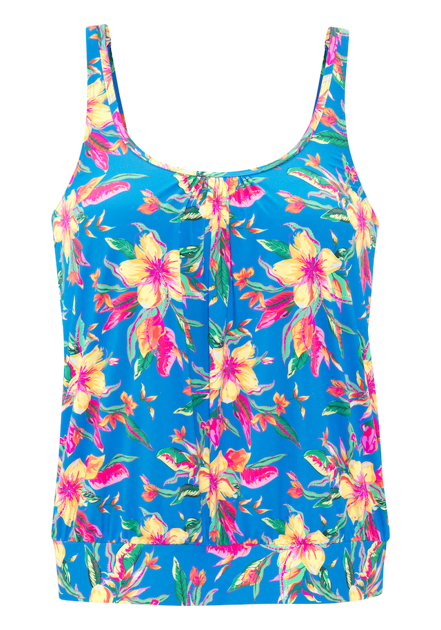 LASCANA Tankini-Top »Malia« mit lockerem Schnit und tropischem Print