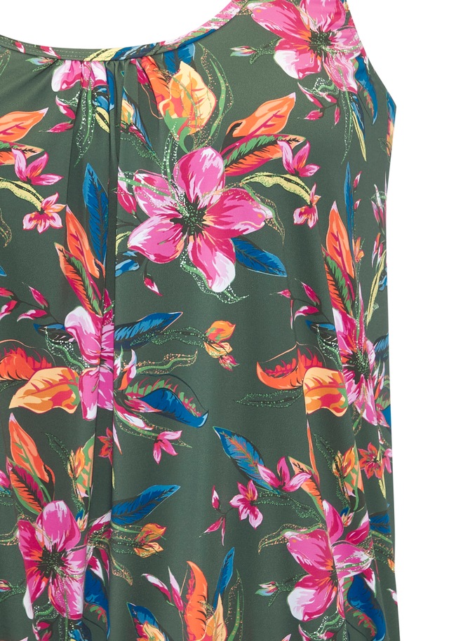 LASCANA Tankini-Top »Malia« mit lockerem Schnit und tropischem Print