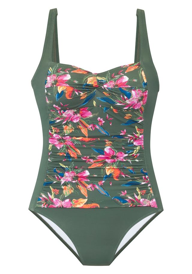 LASCANA Badeanzug »Malia« mit tropischem Print und Shaping-Effekt