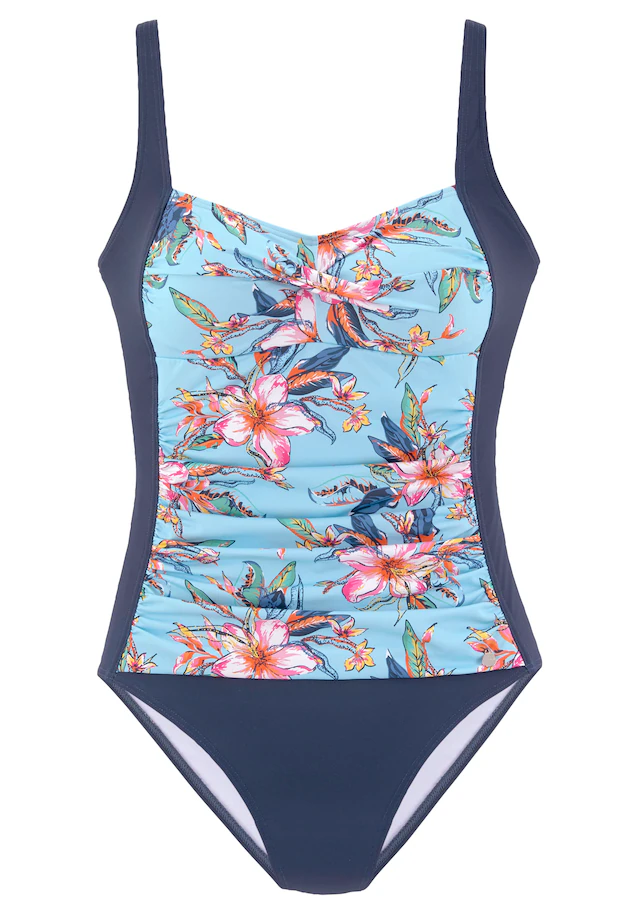 LASCANA Badeanzug »Malia« mit tropischem Print und Shaping-Effekt