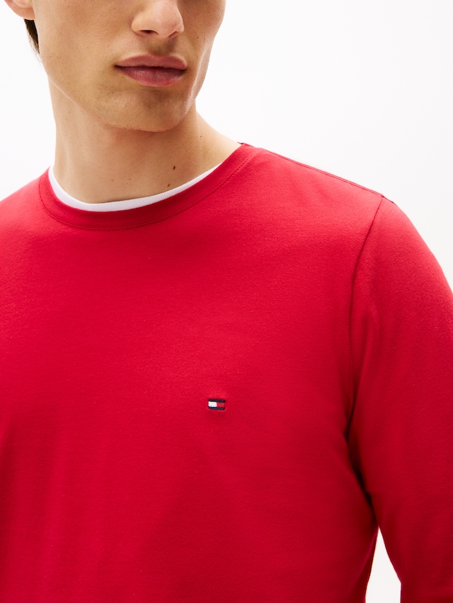 Tommy Hilfiger Langarmshirt »STRETCH SLIM FIT LONG SLEEVE« aus Baumwollstretch
