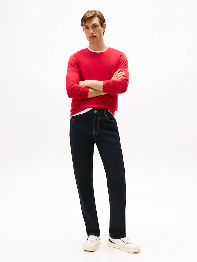 Tommy Hilfiger Langarmshirt »STRETCH SLIM FIT LONG SLEEVE« aus Baumwollstretch