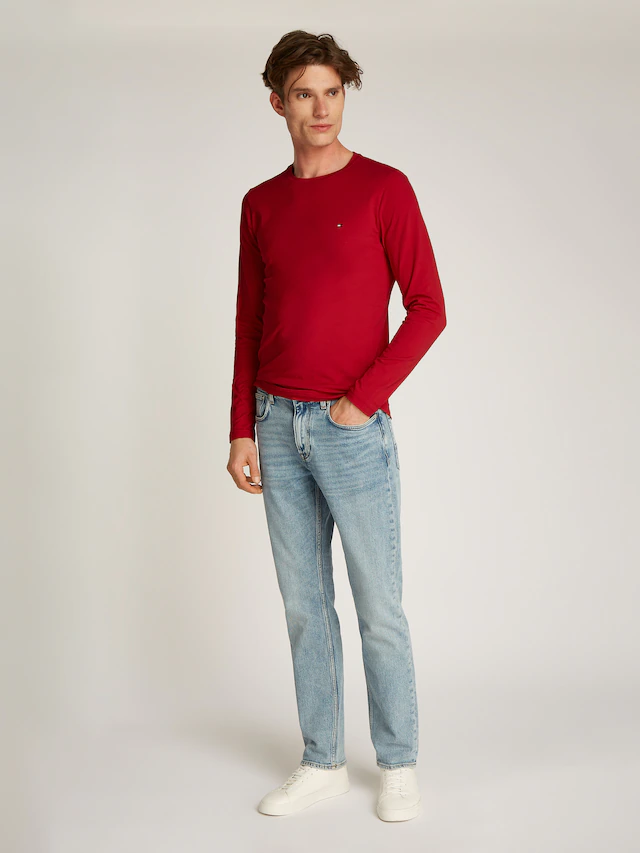 Tommy Hilfiger Langarmshirt »STRETCH SLIM FIT LONG SLEEVE« aus Baumwollstretch