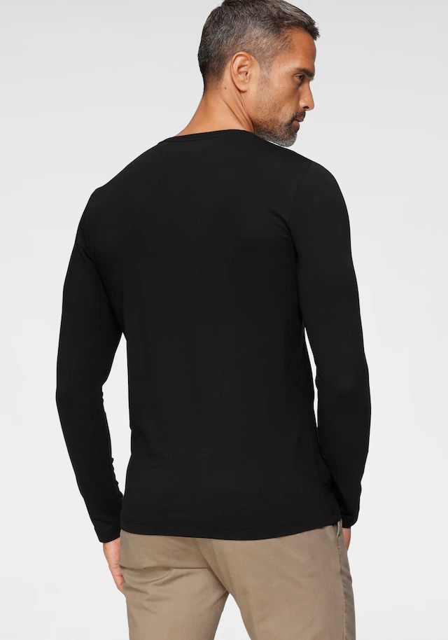 Tommy Hilfiger Langarmshirt »STRETCH SLIM FIT LONG SLEEVE« aus Baumwollstretch