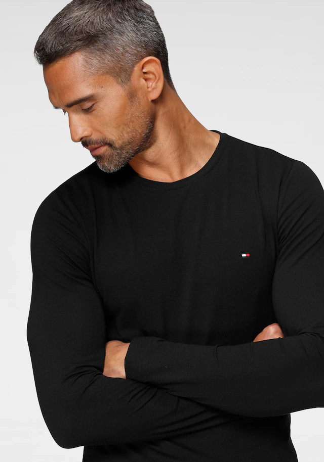 Tommy Hilfiger Langarmshirt »STRETCH SLIM FIT LONG SLEEVE« aus Baumwollstretch