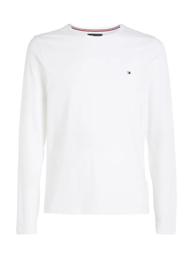 Tommy Hilfiger Langarmshirt »STRETCH SLIM FIT LONG SLEEVE« aus Baumwollstretch