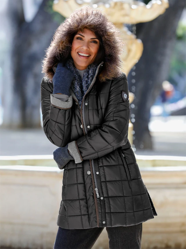 Casual Looks Steppjacke mit Kapuze