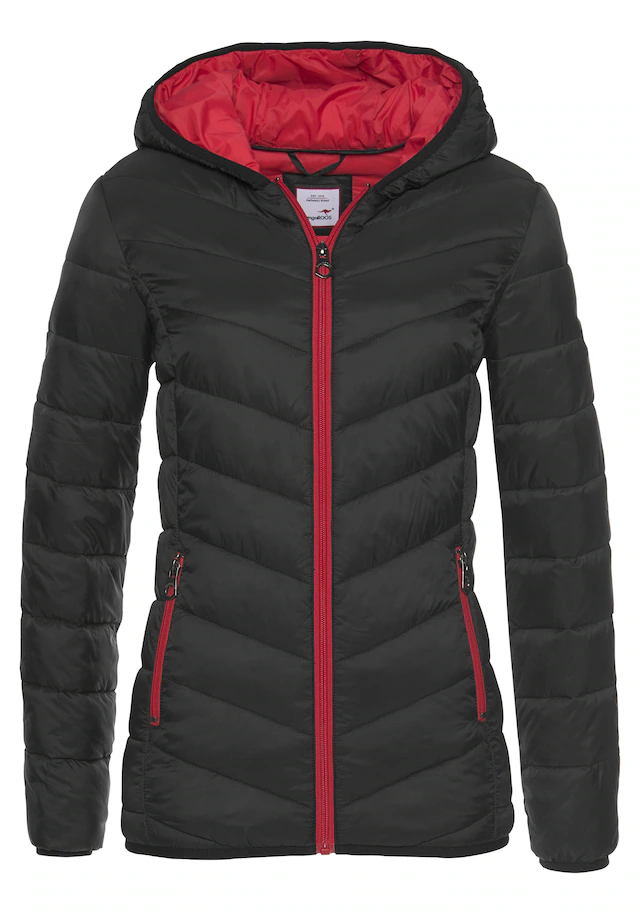 KangaROOS Steppjacke mit Kapuze mit kontrastfarbenen Details Übergangsjacken
