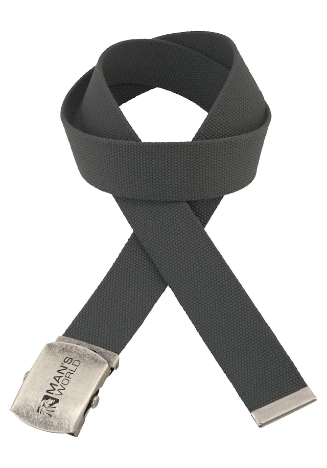 Man's World Stoffgürtel aus Textilband im zeitlosen Design - NEUE FARBE im used Look