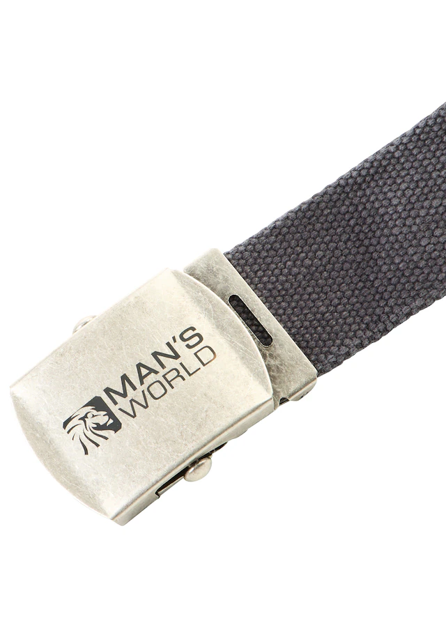 Man's World Stoffgürtel aus Textilband im zeitlosen Design - NEUE FARBE im used Look