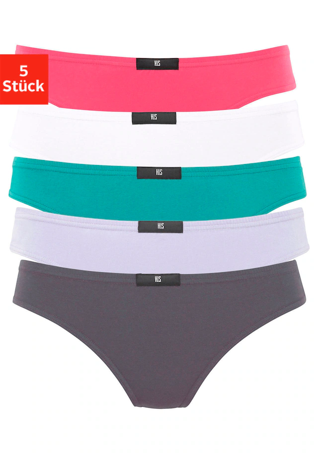 H.I.S String 5er-Pack, aus elastischer Baumwoll-Qualität
