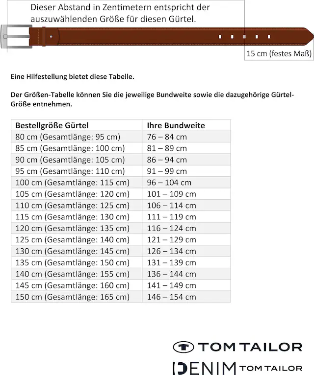 TOM TAILOR Ledergürtel »TTAMY« 1 Stk. 4 cm breiter Damengürtel, modisch vielseitig