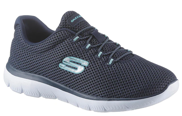 Skechers Slip-On Sneaker »Summits« Slipper, Freizeitschuh, Komfortschuh mit gepolstertem Schaftrand