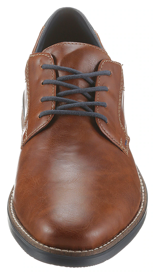 Rieker Schnürschuh mit modischen Ziernähten, Freizeitschuh, Halbschuh, Schnürschuh