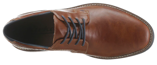 Rieker Schnürschuh mit modischen Ziernähten, Freizeitschuh, Halbschuh, Schnürschuh