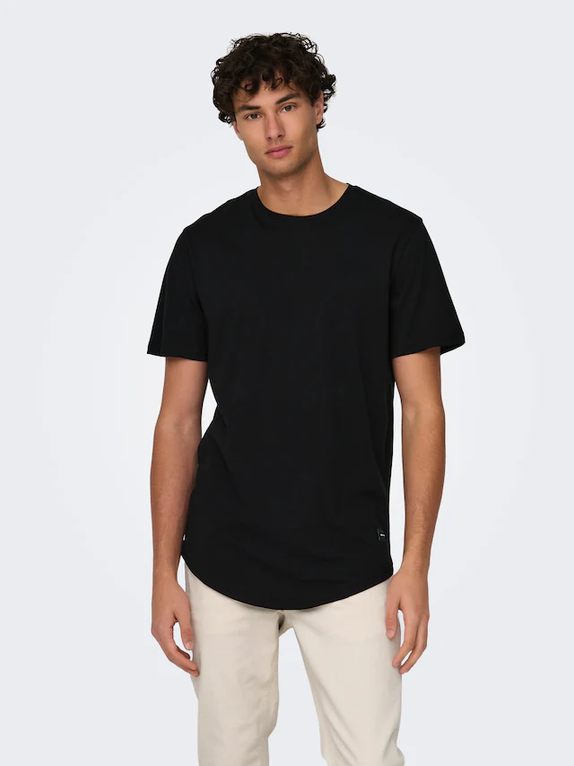 ONLY & SONS Rundhalsshirt »ONSMATT LONGY SS TEE NOOS«
