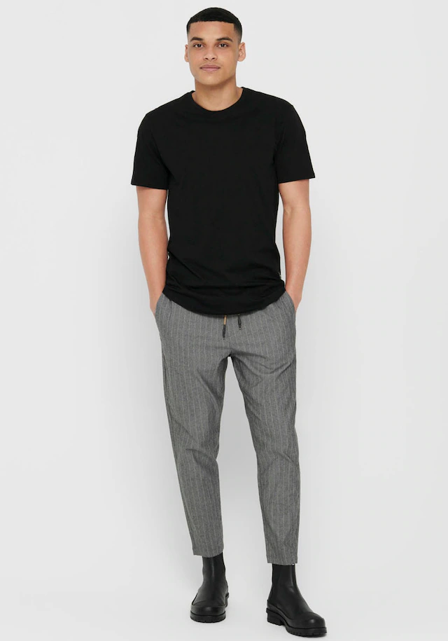 ONLY & SONS Rundhalsshirt »ONSMATT LONGY SS TEE NOOS«