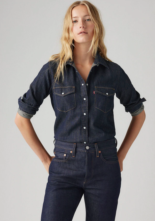 Levi's® Jeansbluse »ESSENTIAL WESTERN« mit Brusttaschen mit Druckknöpfen