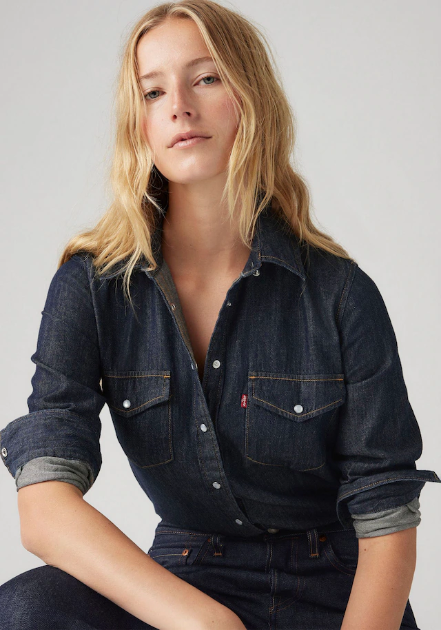 Levi's® Jeansbluse »ESSENTIAL WESTERN« mit Brusttaschen mit Druckknöpfen