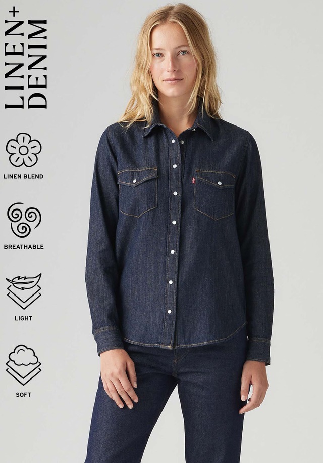 Levi's® Jeansbluse »ESSENTIAL WESTERN« mit Brusttaschen mit Druckknöpfen