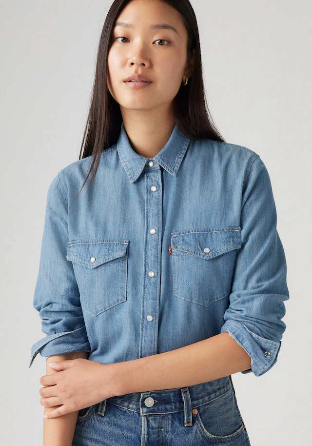 Levi's® Jeansbluse »ESSENTIAL WESTERN« mit Brusttaschen mit Druckknöpfen