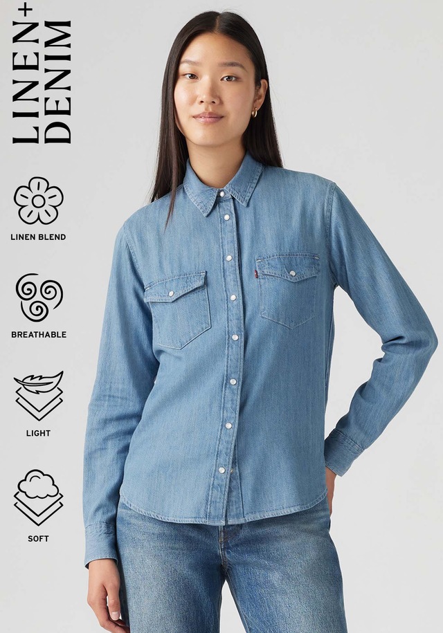 Levi's® Jeansbluse »ESSENTIAL WESTERN« mit Brusttaschen mit Druckknöpfen