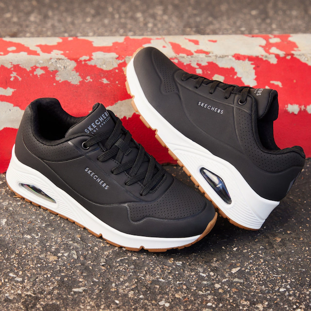 Skechers Sneaker »Uno - Stand on Air« , Freizeitschuh, Halbschuh, Schnürschuh mit extra Dämpfung