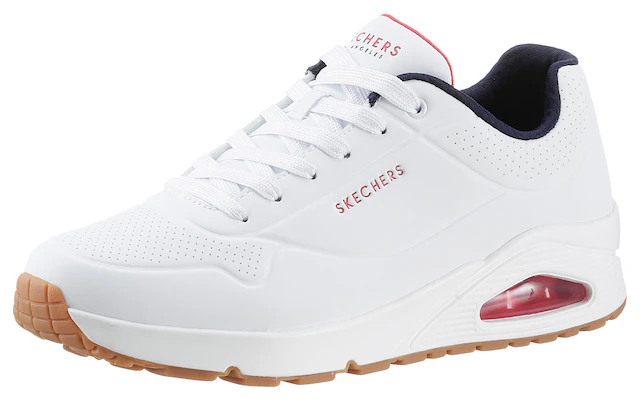 Skechers Sneaker »Uno - Stand on Air« , Freizeitschuh, Halbschuh, Schnürschuh mit extra Dämpfung