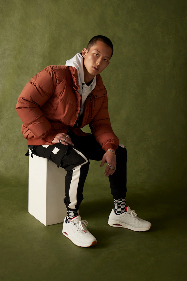 Skechers Sneaker »Uno - Stand on Air« , Freizeitschuh, Halbschuh, Schnürschuh mit extra Dämpfung