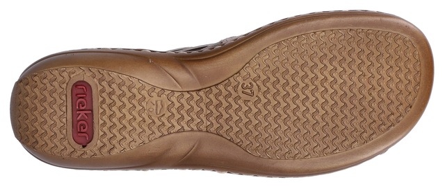 Rieker Sandale Sommerschuh, Sandalette, Keilabsatz, mit Gummizugbändern