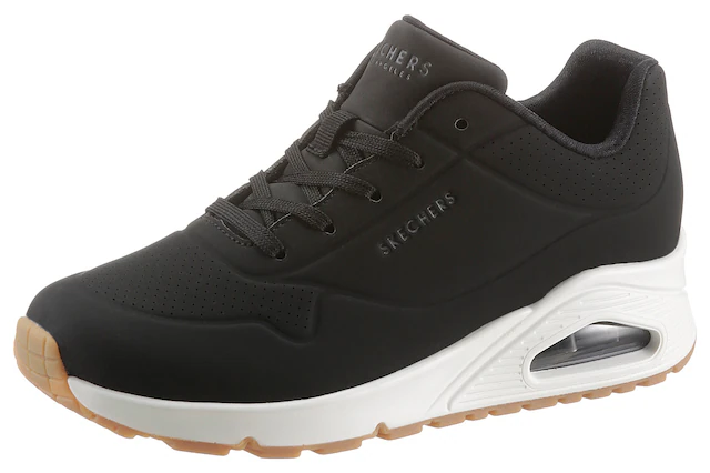 Skechers Wedgesneaker »Uno - Stand on Air« Freizeitschuh, Halbschuh, Schnürschuh mit feiner Perforation