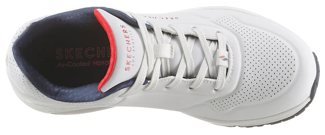 Skechers Wedgesneaker »Uno - Stand on Air« Freizeitschuh, Halbschuh, Schnürschuh mit feiner Perforation