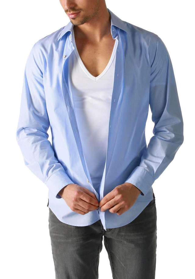 Mey Unterziehshirt »Dry Cotton Functional« Kurzarm, tiefem V-Ausschnitt, Single Jersey, mit extra-langem Rücken
