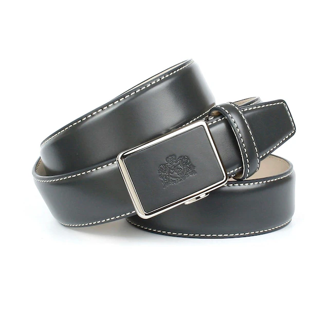 Anthoni Crown Ledergürtel mit Kontrast Stitching
