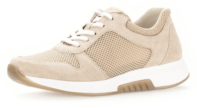 Gabor Keilsneaker , Freizeitschuh, Halbschuh, Schnürschuh im sommerlichem Materialmix