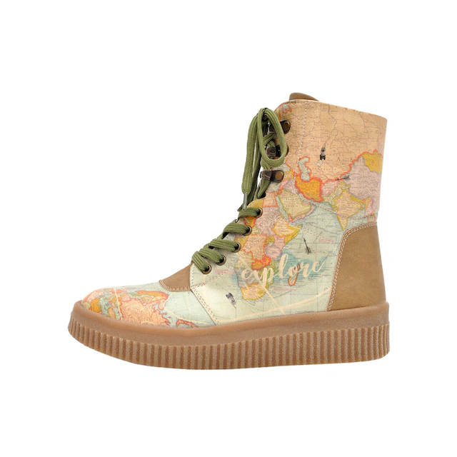 DOGO Schnürboots »Future High Top Boots Believe In Your Wings Damen Stiefeletten,« Handgefertigt