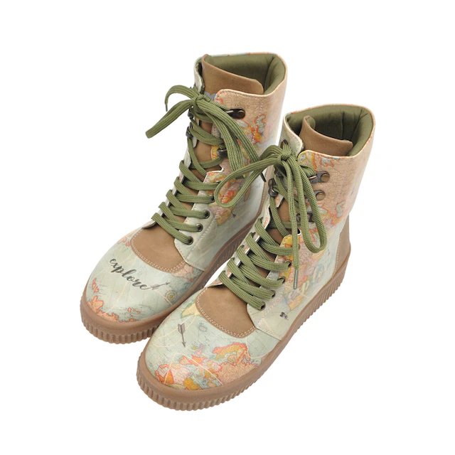 DOGO Schnürboots »Future High Top Boots Believe In Your Wings Damen Stiefeletten,« Handgefertigt
