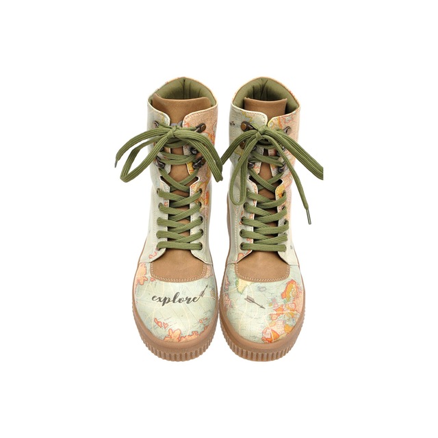 DOGO Schnürboots »Future High Top Boots Believe In Your Wings Damen Stiefeletten,« Handgefertigt