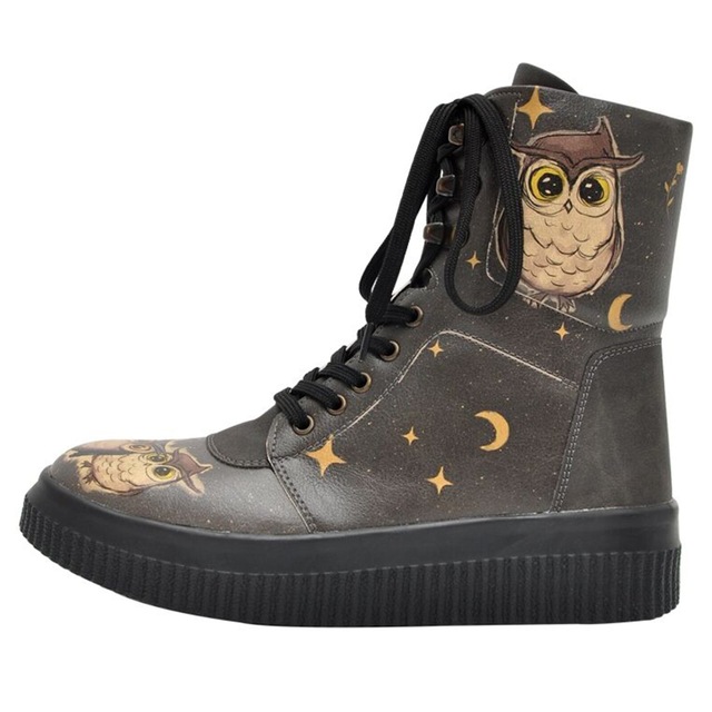 DOGO Schnürboots »Future High Top Boots Believe In Your Wings Damen Stiefeletten,« Handgefertigt