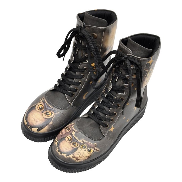 DOGO Schnürboots »Future High Top Boots Believe In Your Wings Damen Stiefeletten,« Handgefertigt