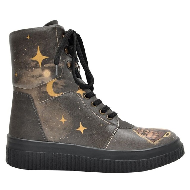 DOGO Schnürboots »Future High Top Boots Believe In Your Wings Damen Stiefeletten,« Handgefertigt