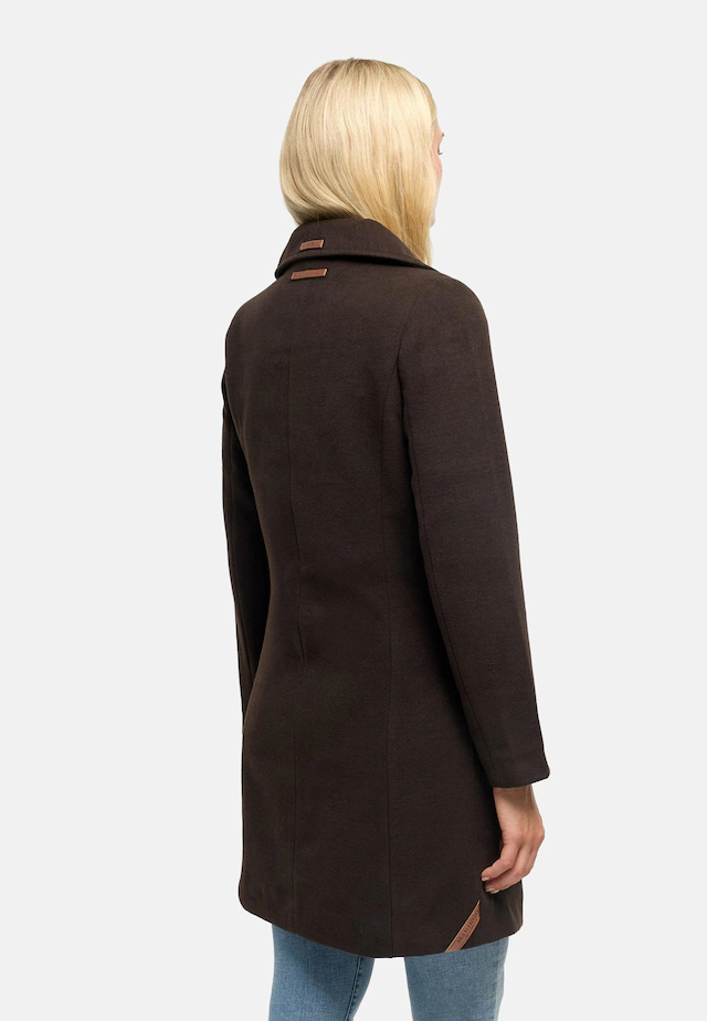 Marikoo Kurzmantel »Nanakoo« edler Damen Trenchcoat in Wollmantel-Optik