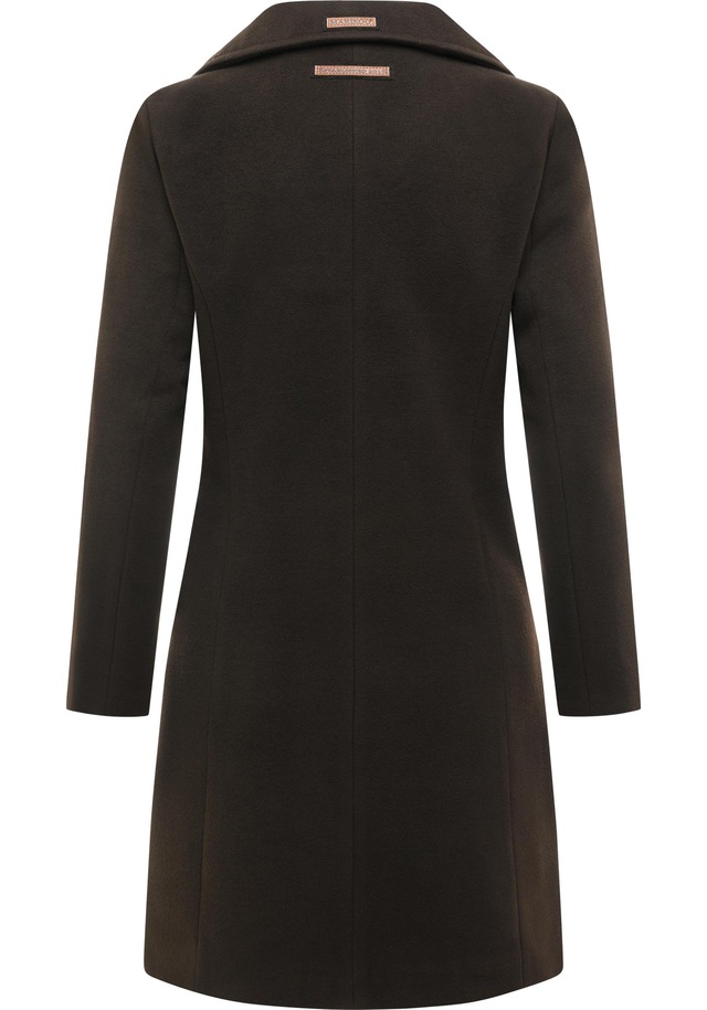 Marikoo Kurzmantel »Nanakoo« edler Damen Trenchcoat in Wollmantel-Optik