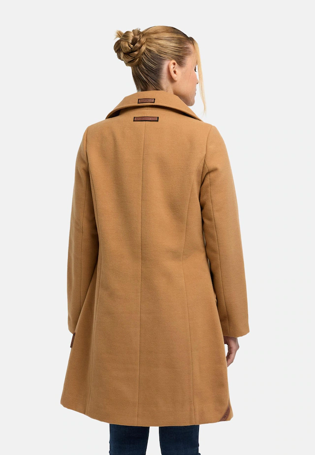 Marikoo Kurzmantel »Nanakoo« edler Damen Trenchcoat in Wollmantel-Optik