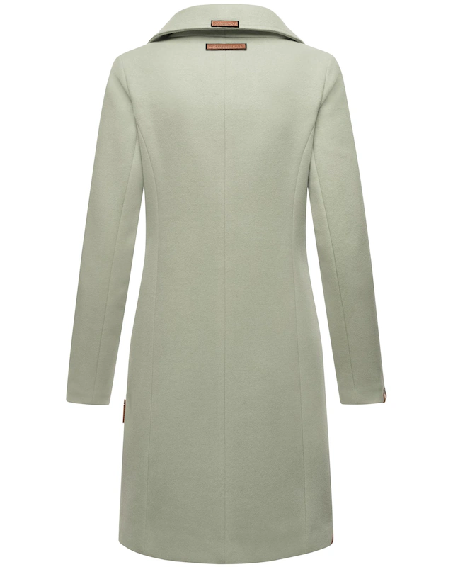 Marikoo Kurzmantel »Nanakoo« edler Damen Trenchcoat in Wollmantel-Optik