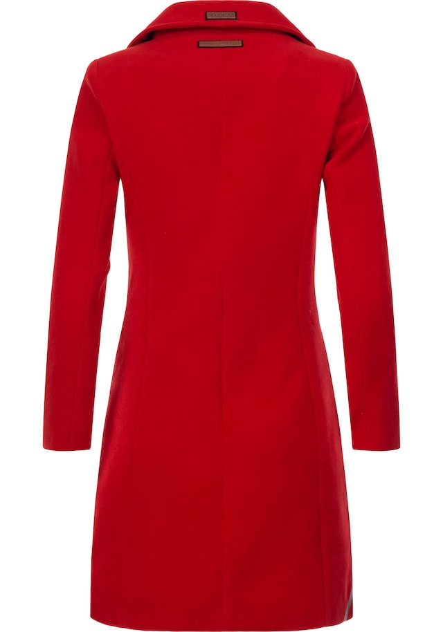 Marikoo Kurzmantel »Nanakoo« edler Damen Trenchcoat in Wollmantel-Optik