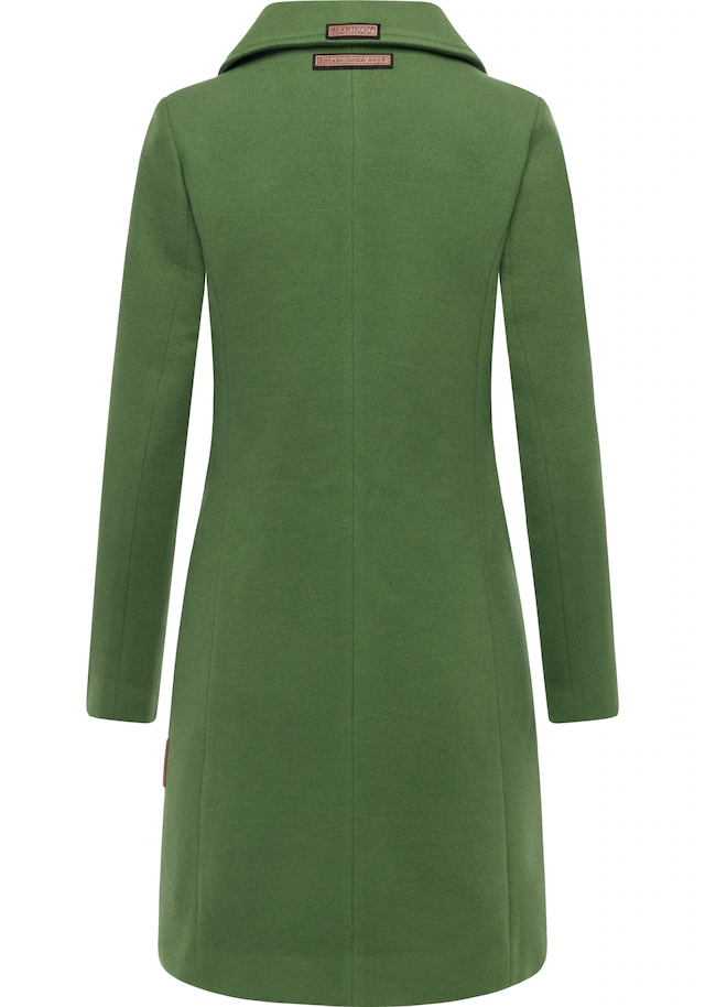 Marikoo Kurzmantel »Nanakoo« edler Damen Trenchcoat in Wollmantel-Optik