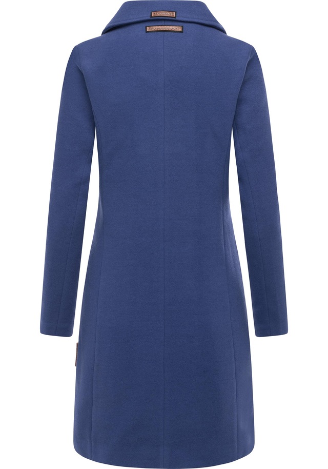 Marikoo Kurzmantel »Nanakoo« edler Damen Trenchcoat in Wollmantel-Optik