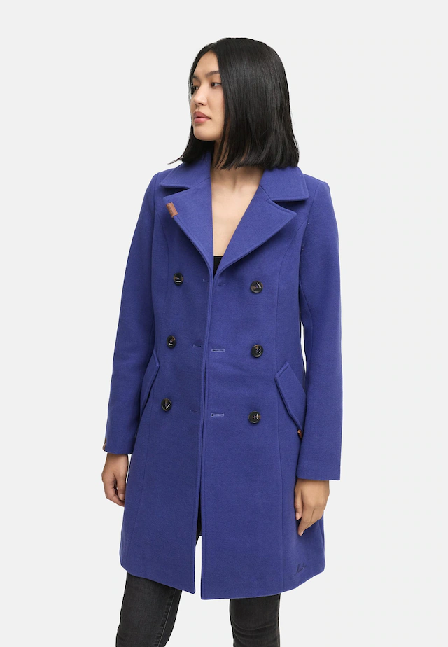 Marikoo Kurzmantel »Nanakoo« edler Damen Trenchcoat in Wollmantel-Optik