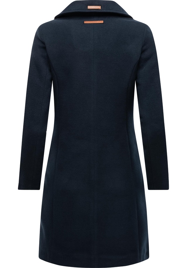 Marikoo Kurzmantel »Nanakoo« edler Damen Trenchcoat in Wollmantel-Optik